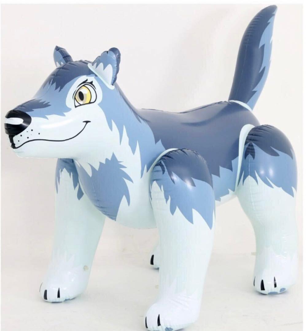 ウルフ　ツヤあり　フロート　空気ビニール風船　浮き輪　レア　新製品　希少