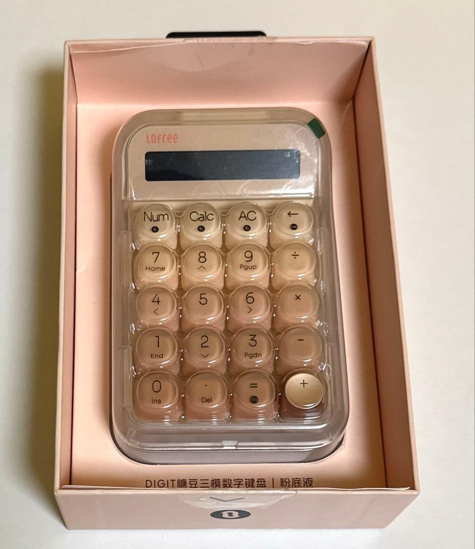 【未使用に近い】Lofree 電卓 ピンク リキッドファンデーション テンキー