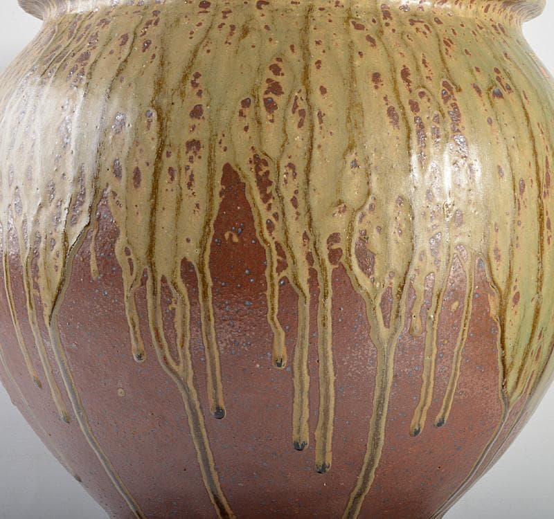 常滑焼　澤田重治作　ヨリコ造り　壷　大壷　重さ約１８.９㎏　V　R4694C