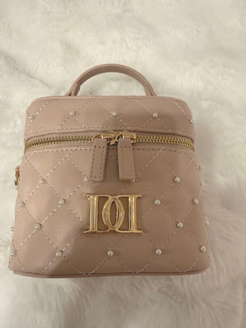 Darich キルティングパールスクエアミニバッグ ピンク