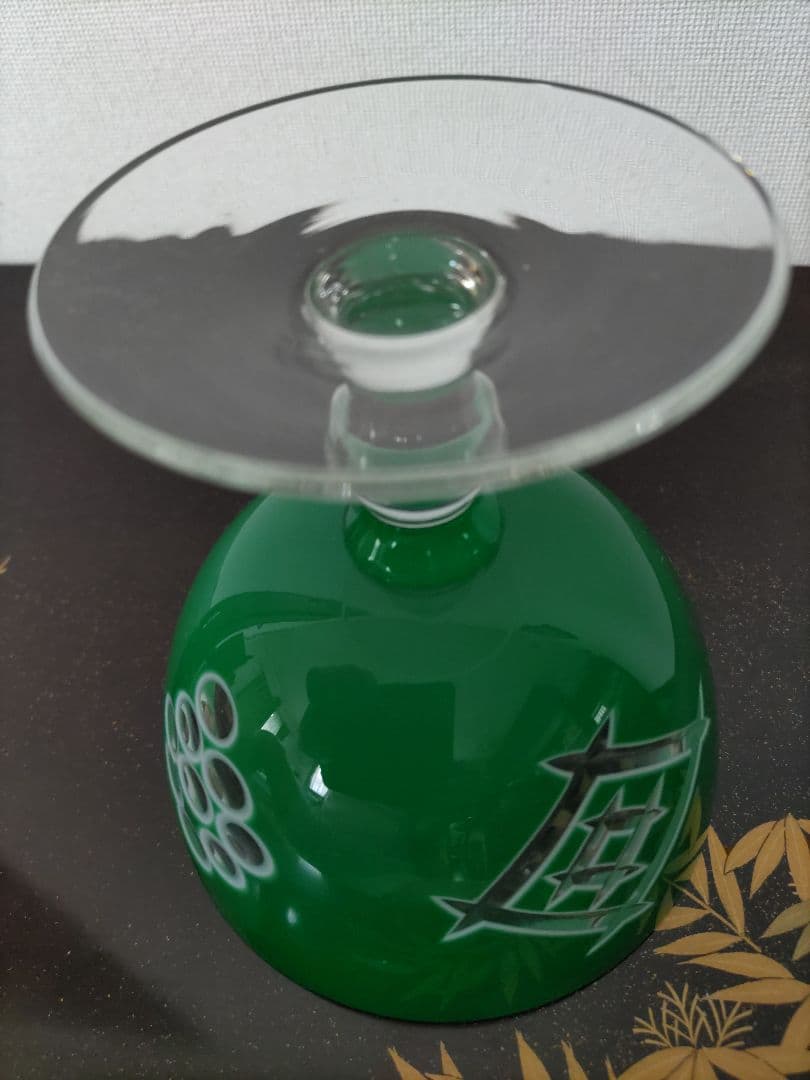 期間限定　お値引き中　 氷コップ　大正ロマン　乳白緑被せ切子