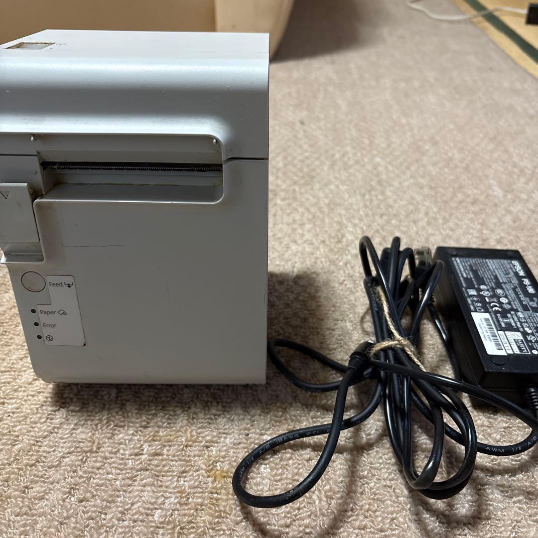 Epson プリンター tm-t90ii M313B アダプター、LANケーブル