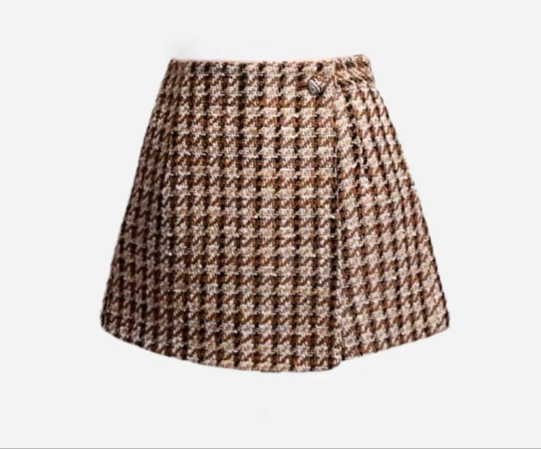 shéller シェリエ　新品Lady tweed wrap culottes