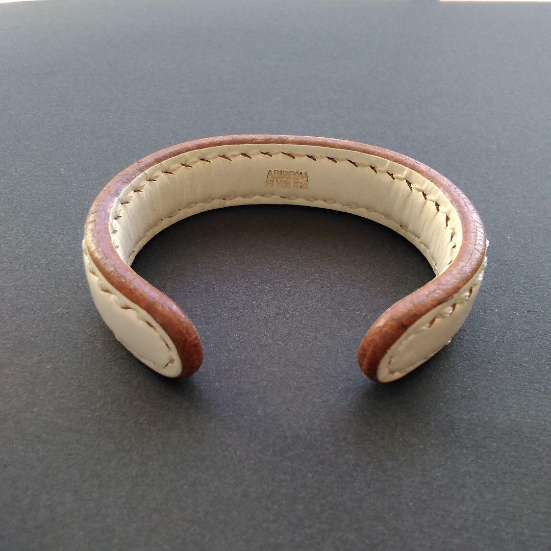 アリゾナフリーダム Arizonafreedom ホワイトレザーバングル K18