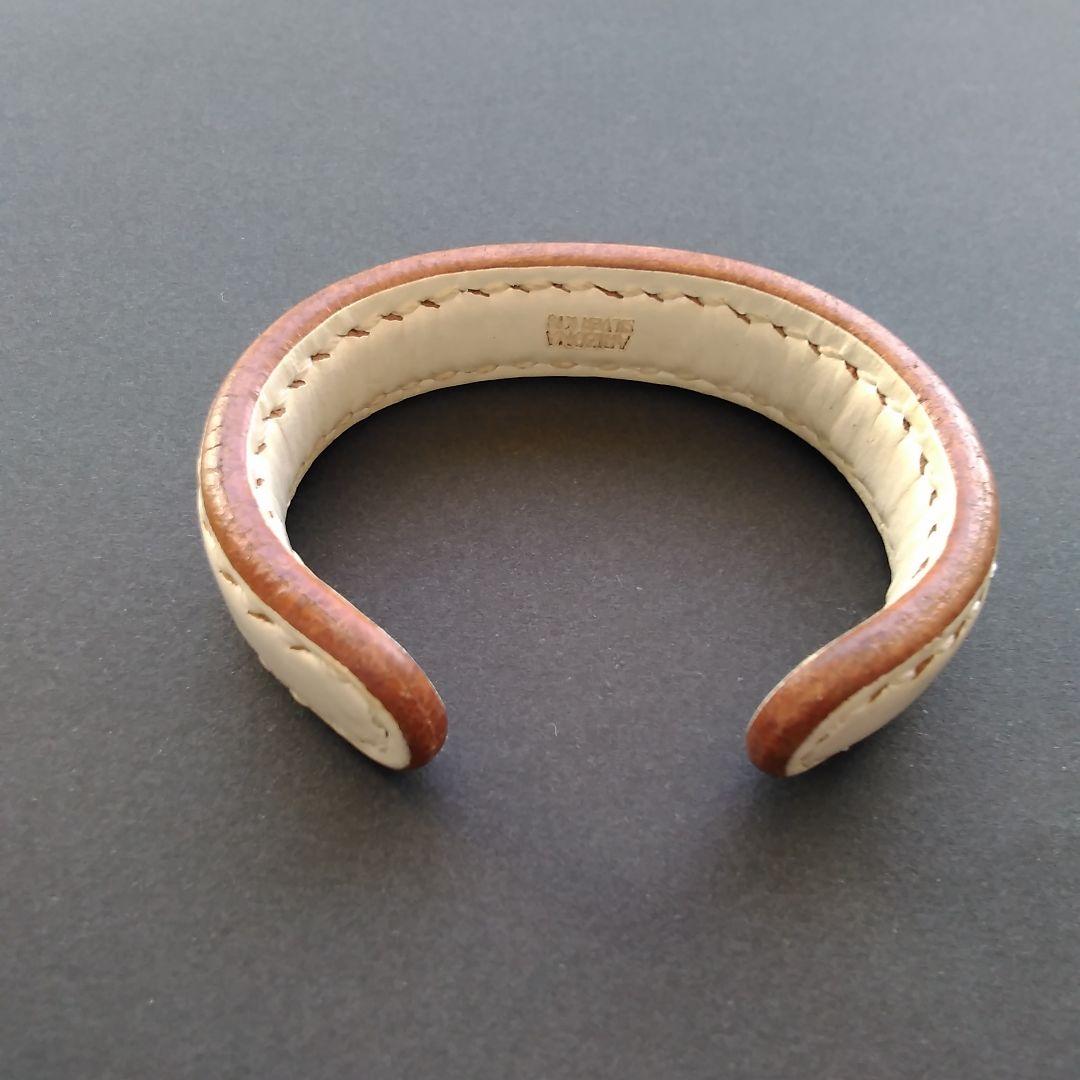 アリゾナフリーダム Arizonafreedom ホワイトレザーバングル K18