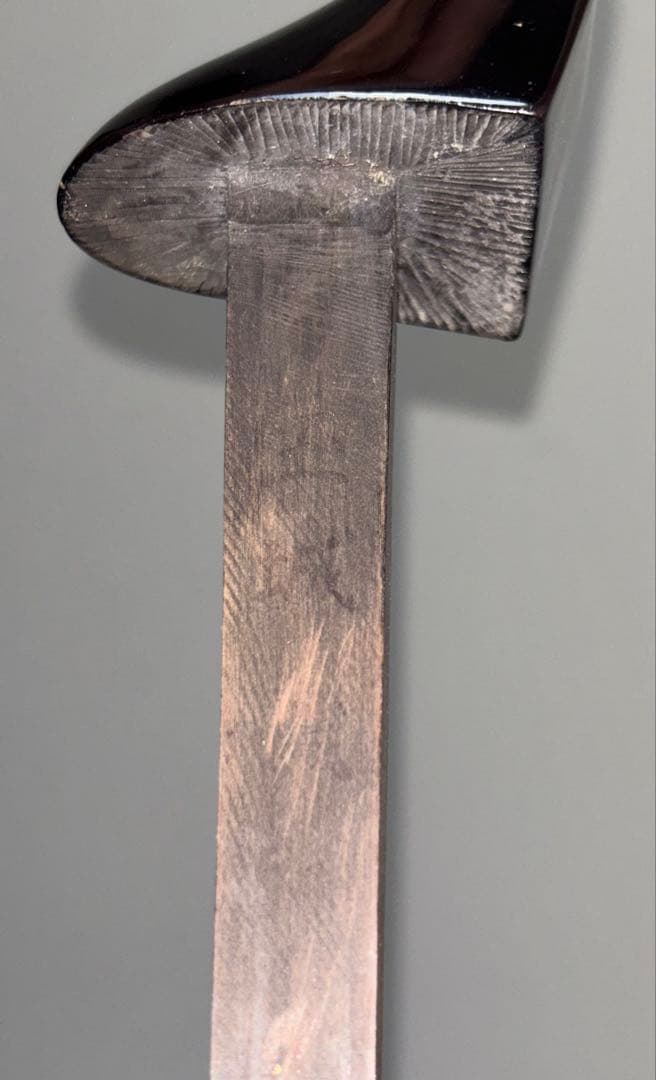 沖縄古三線棹　黒檀類か？　玉城◯◯六十二年五月の記し