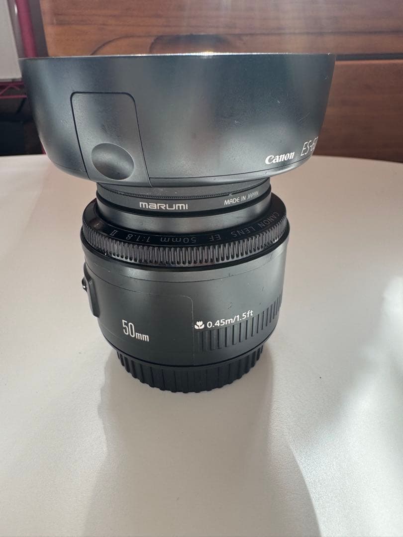 レンズ(単焦点) Canon EF 50mm f/1.8 II + ES-62