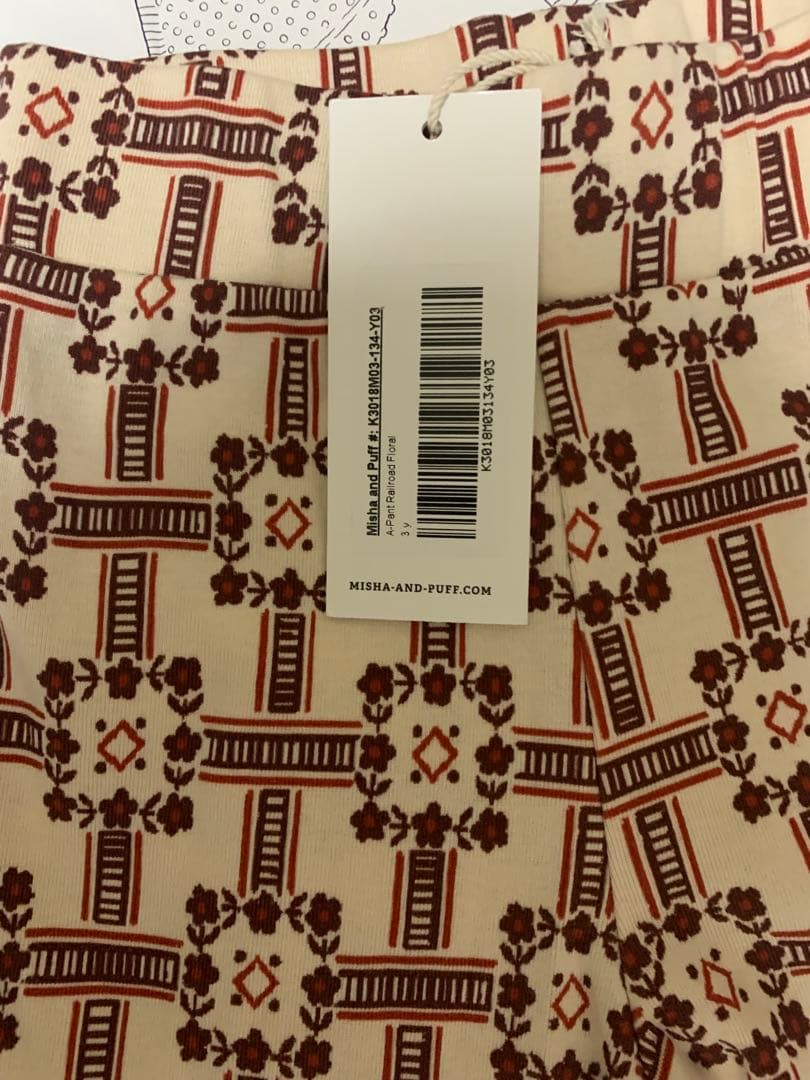 ボトムス・スパッツ misha and puff A-Pant Railroad Floral 3y