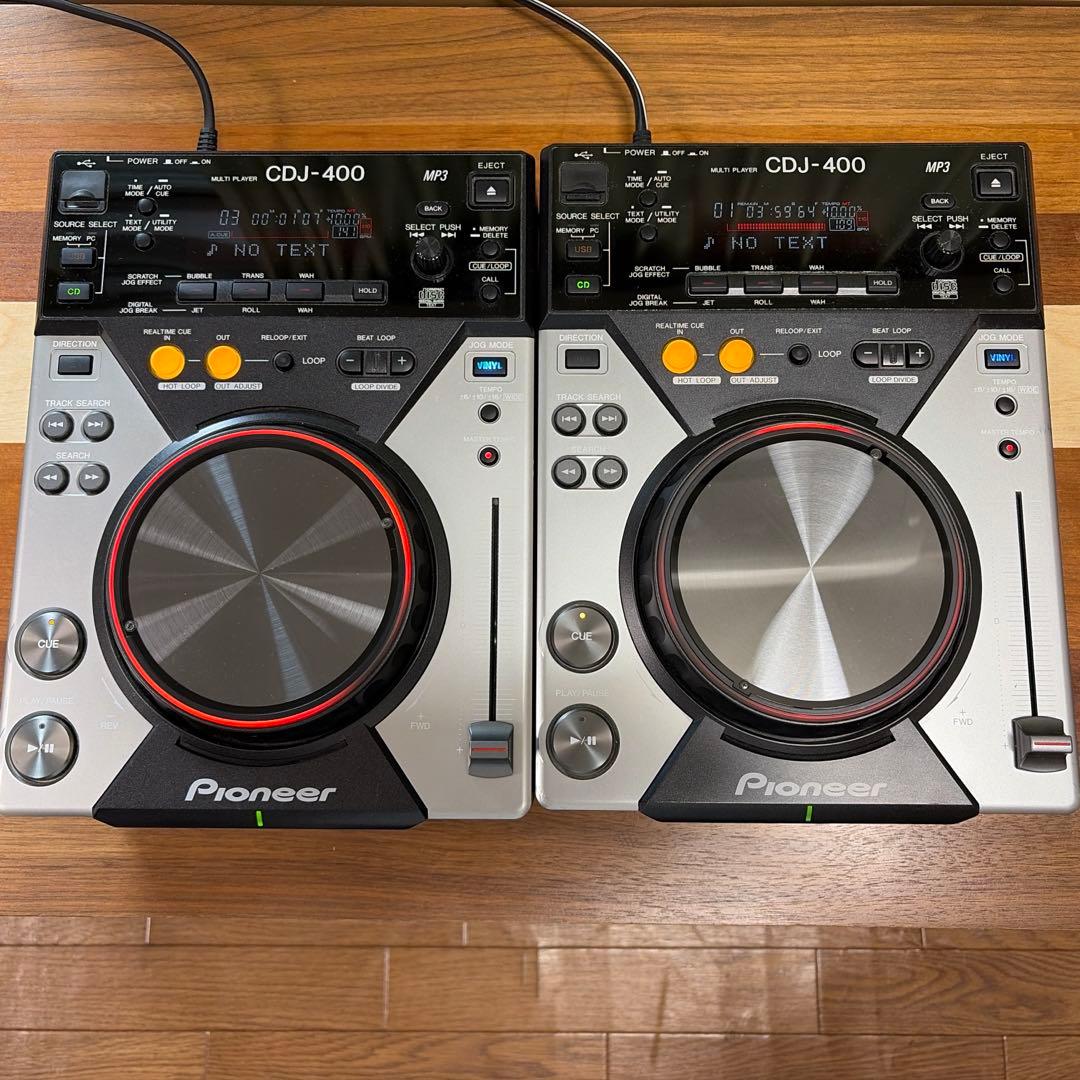 Pioneer CDJ-400 2台セット 通電確認済 動作未確認 現状品