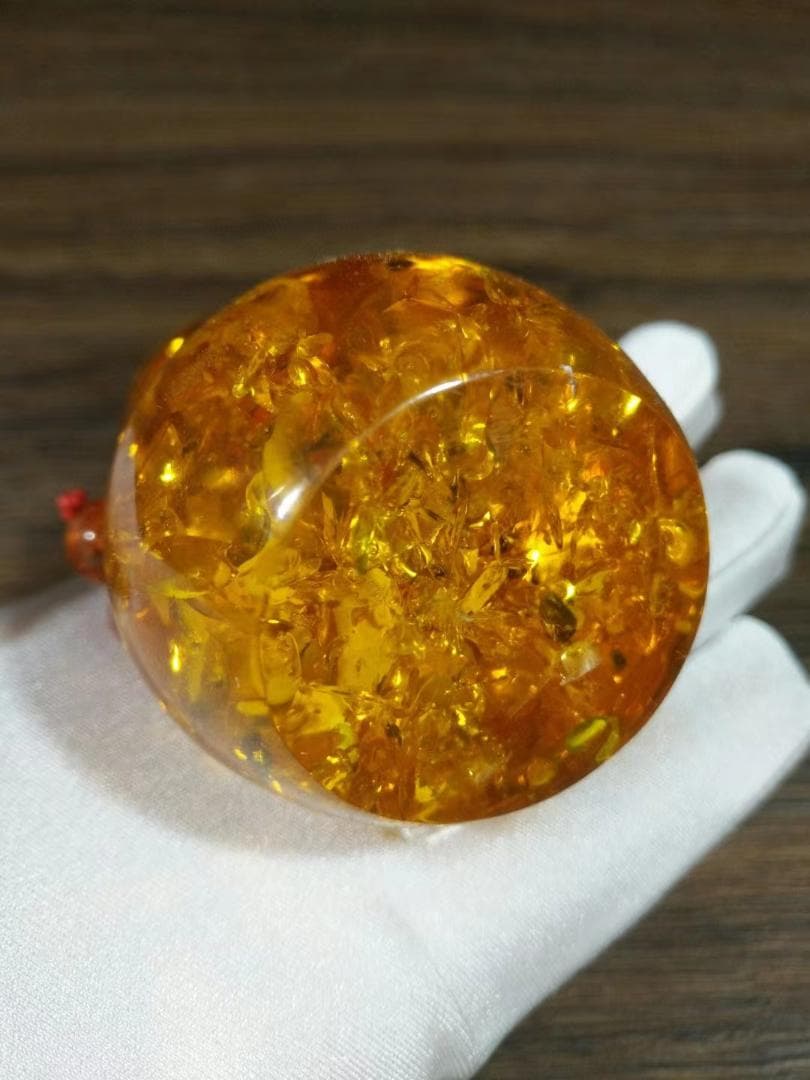 中国古美術・旧蔵・琥珀のヒョウタンセット・純手作り・細密彫・文房置物・風水置物