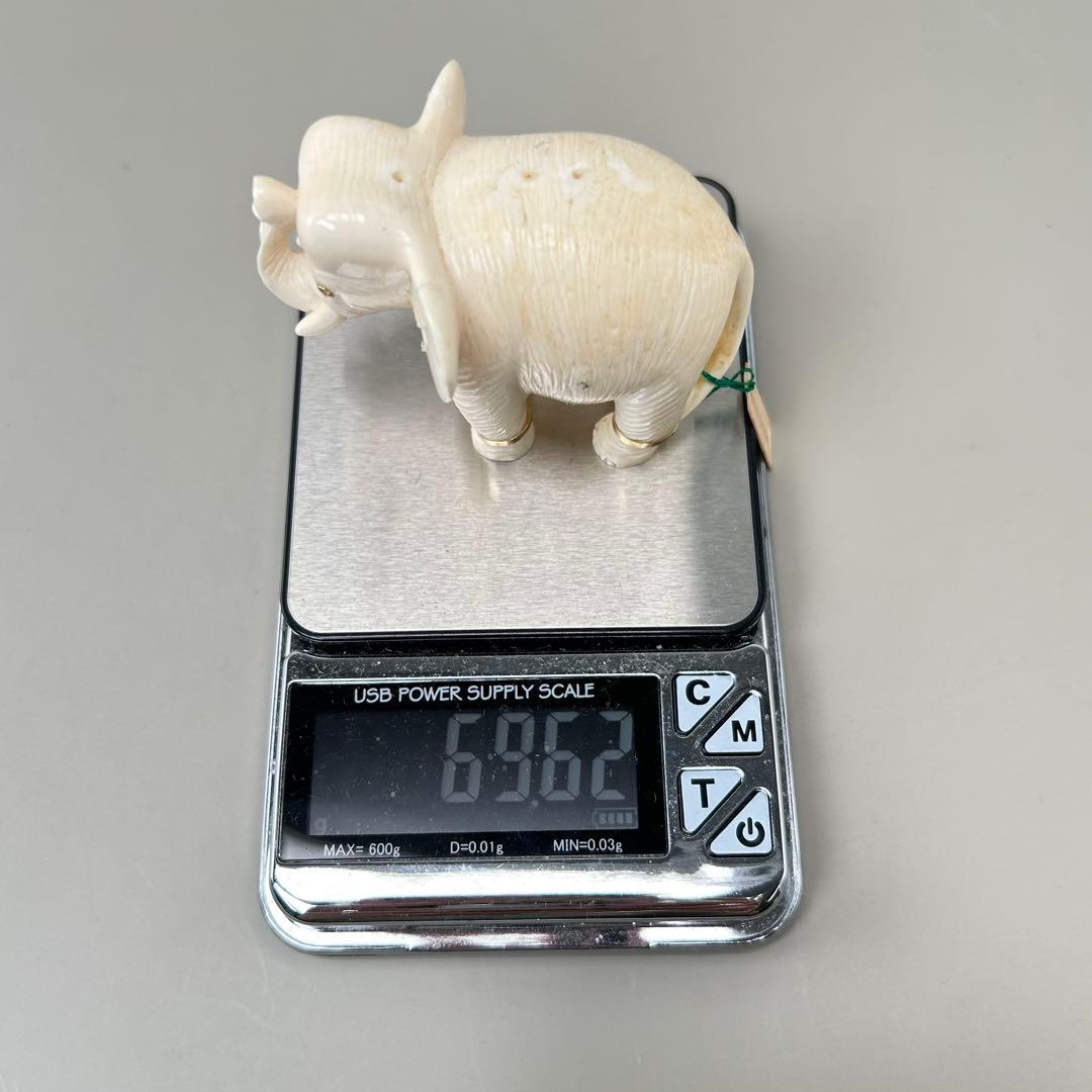 象の形 彫刻極上根付天然素材アンティーク骨董飾り物古美術置物細密細工