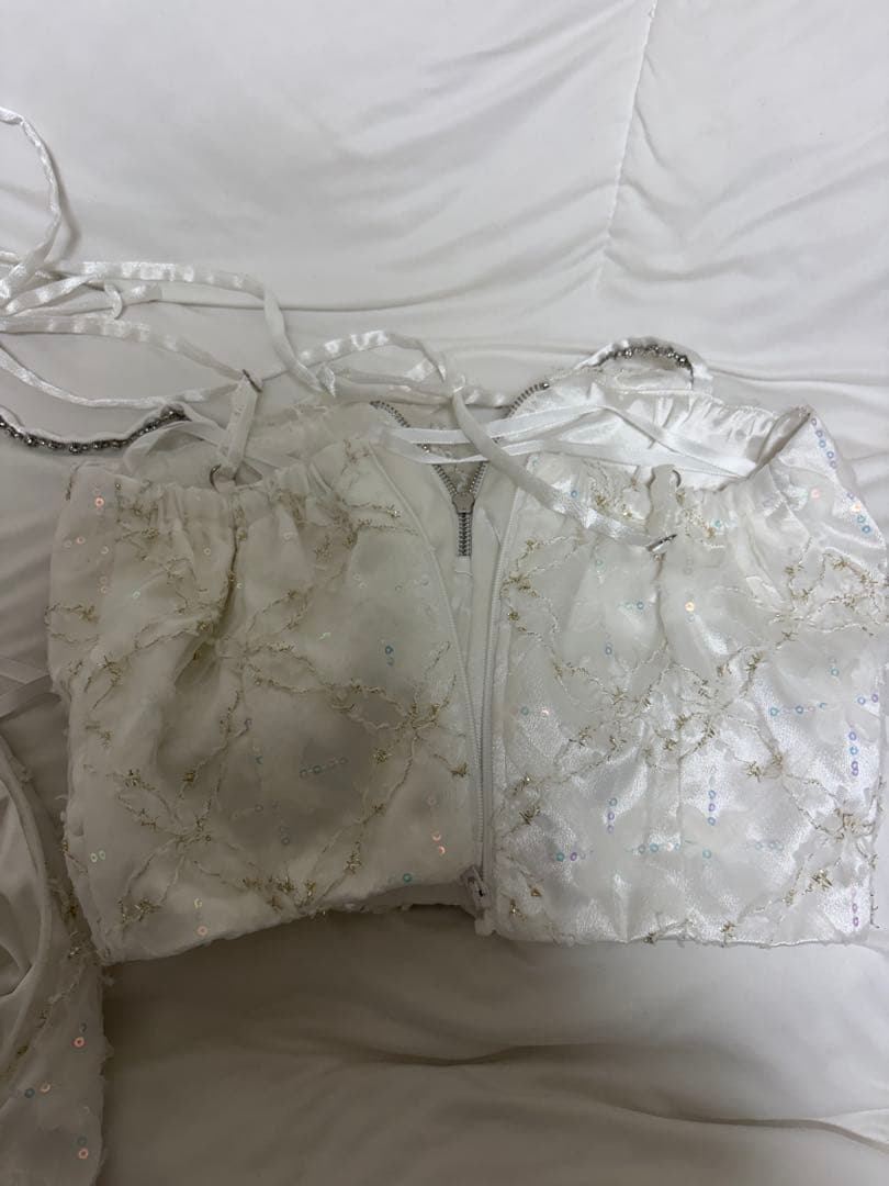 ROBE de FLEURS フラワーチュールバストフリルセットアップ