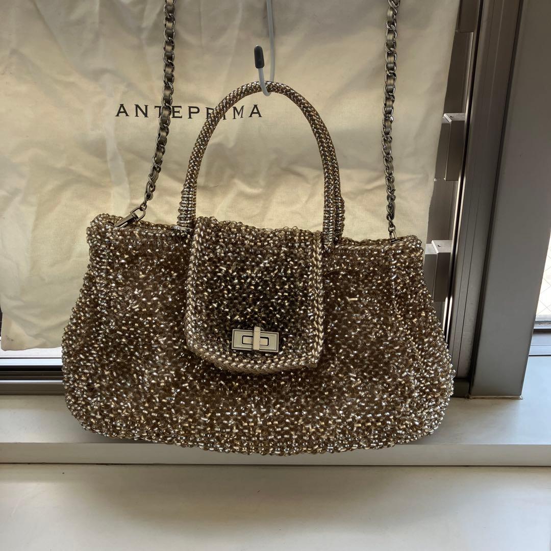 ANTEPRIMA ビーズハンドバッグ 保存袋付き