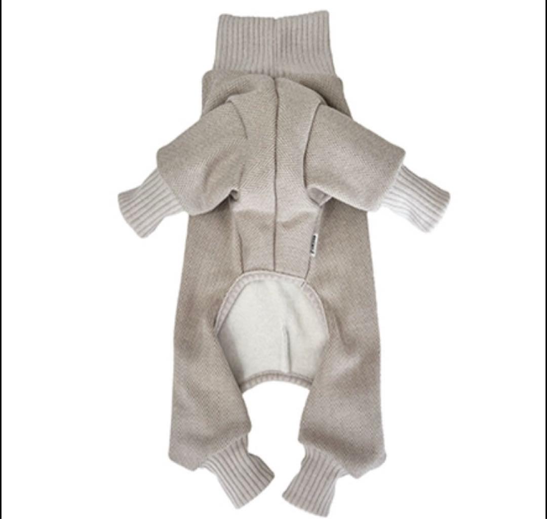 デザインエフ　新作　今期　ヘリンボーンカバーオール ベージュ