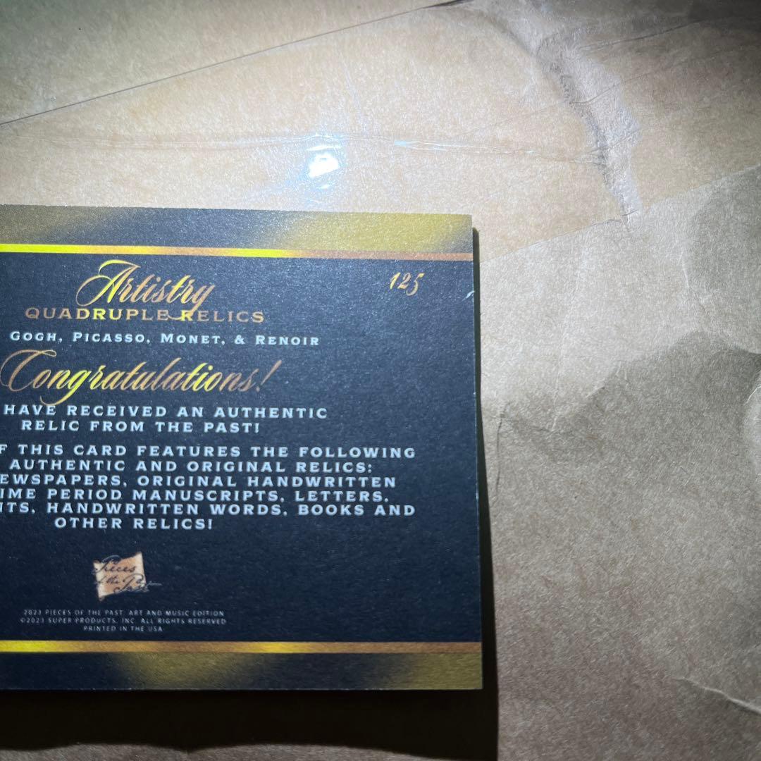 pieces of the past ゴッホ ピカソ モネ ルノワール 直筆