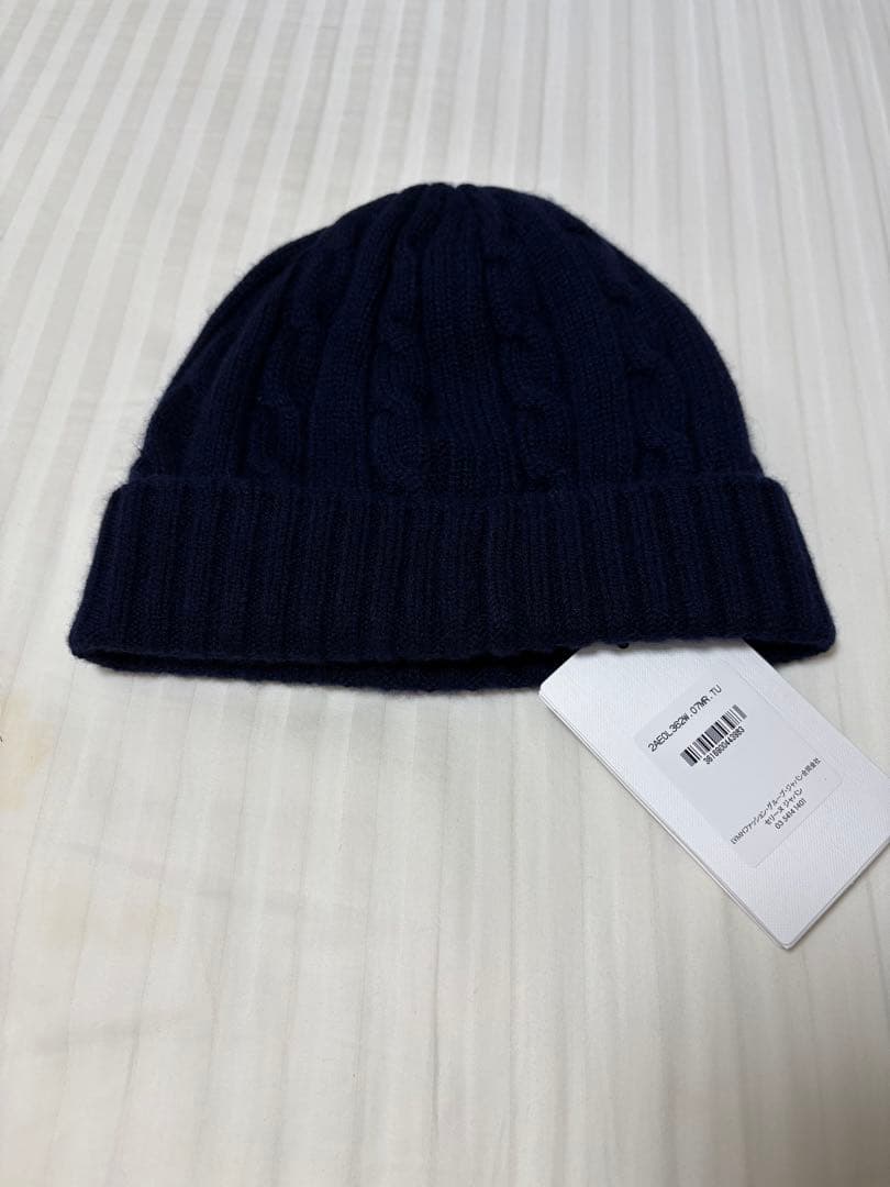 CELINE ネイビー カシミヤ　ニット帽