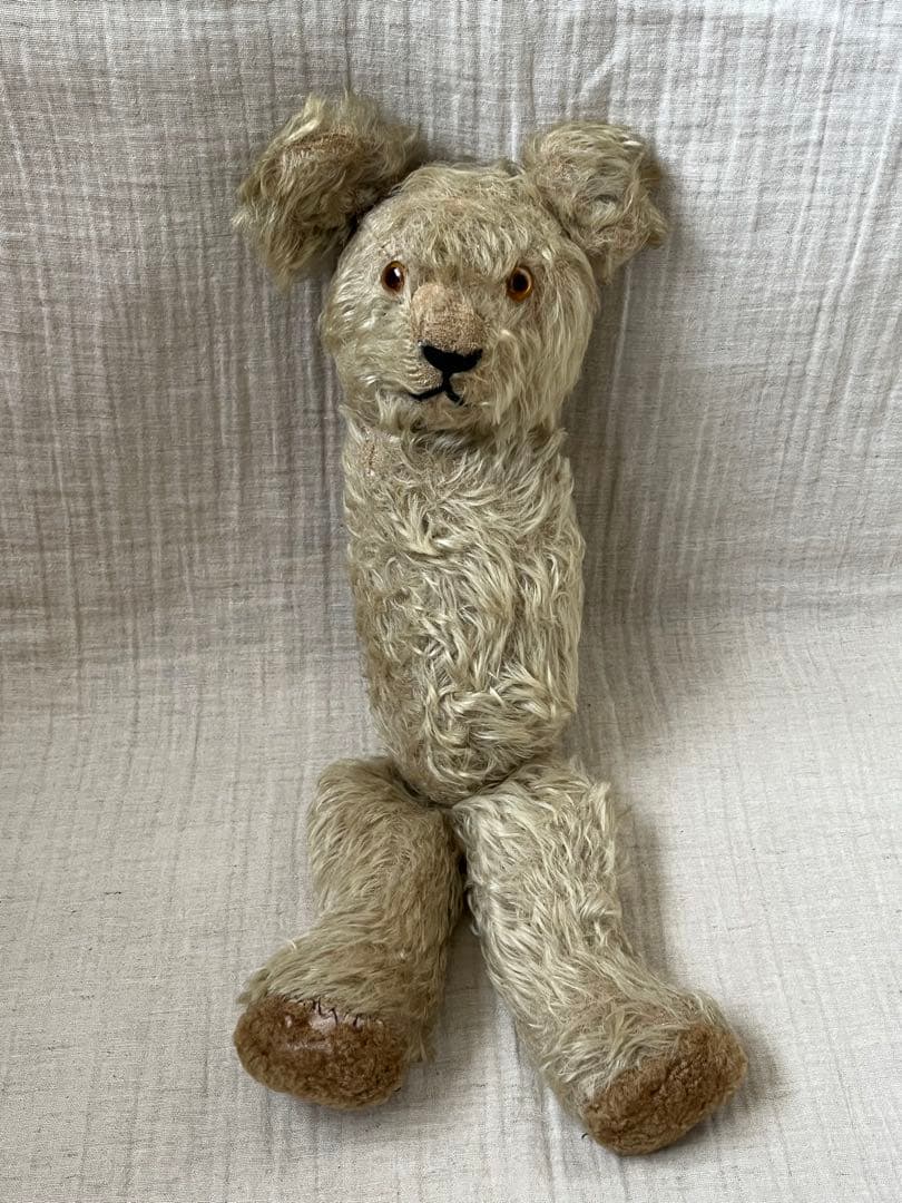 アンティークヴィンテージ修理修復ハンドメイドドールテディベア ぬいぐるみセット