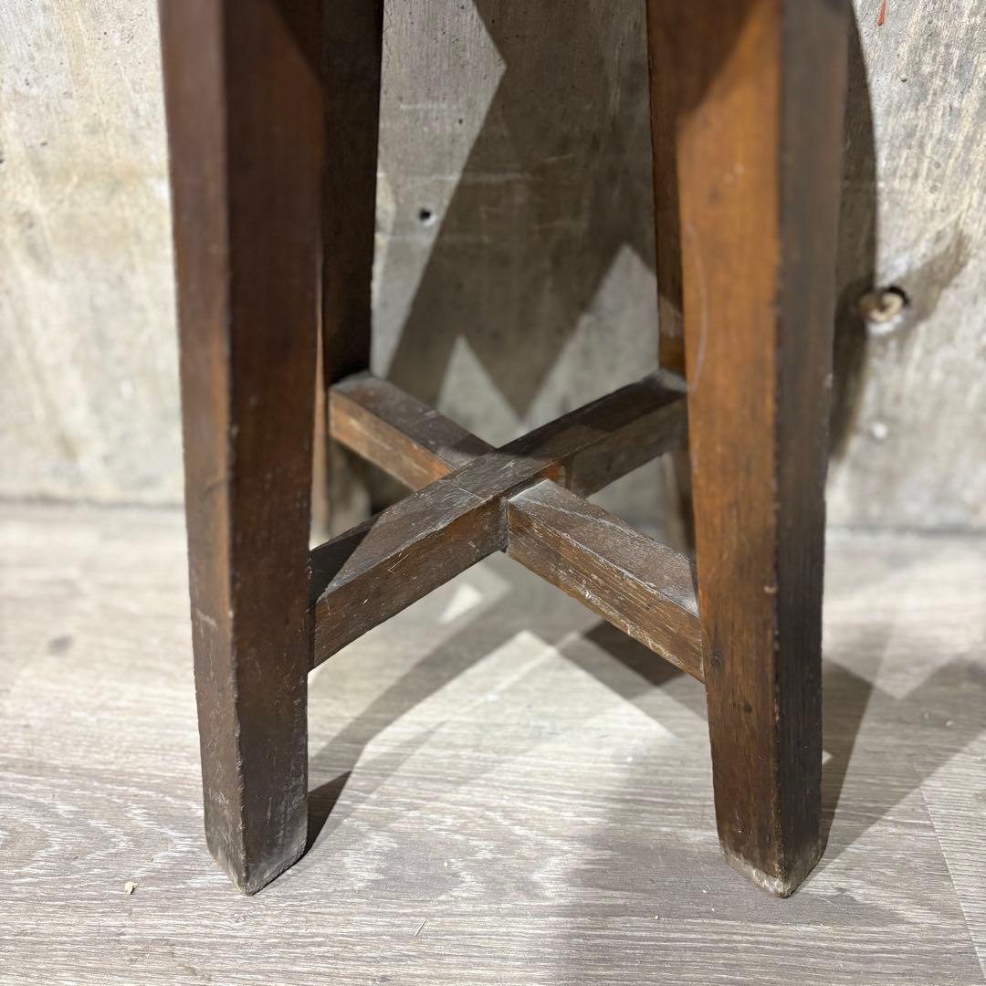 ヴィンテージ　丸スツール　ラウンドスツール　古道具