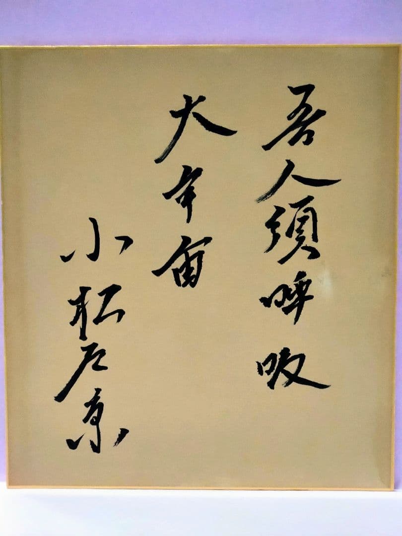 小松左京 直筆サイン色紙 & 世田谷文学館ニュース & チラシ