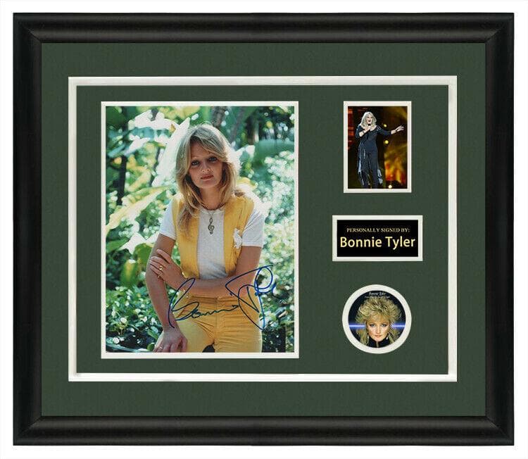 直筆サイン入り写真 ボニー・タイラー 歌手/フレーム別/SA鑑定済