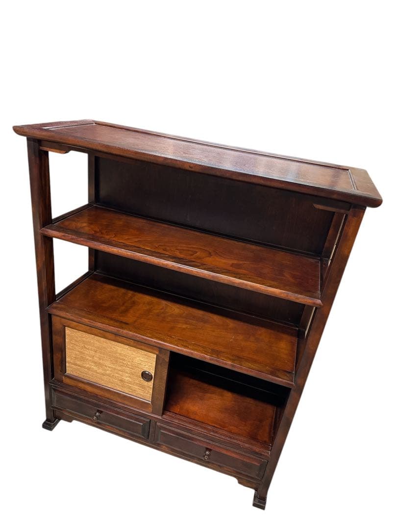 民芸家具 飾り棚 茶棚 キャビネット ミズメザクラ レトロ