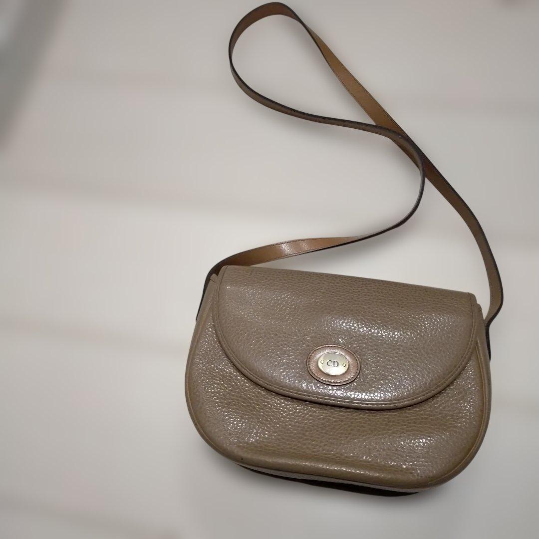 Christian Dior ブラウンショルダーバッグ