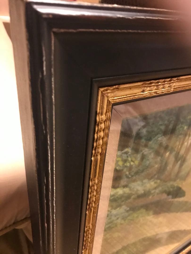 中島康正画伯　油彩　10号　奥入瀬深緑