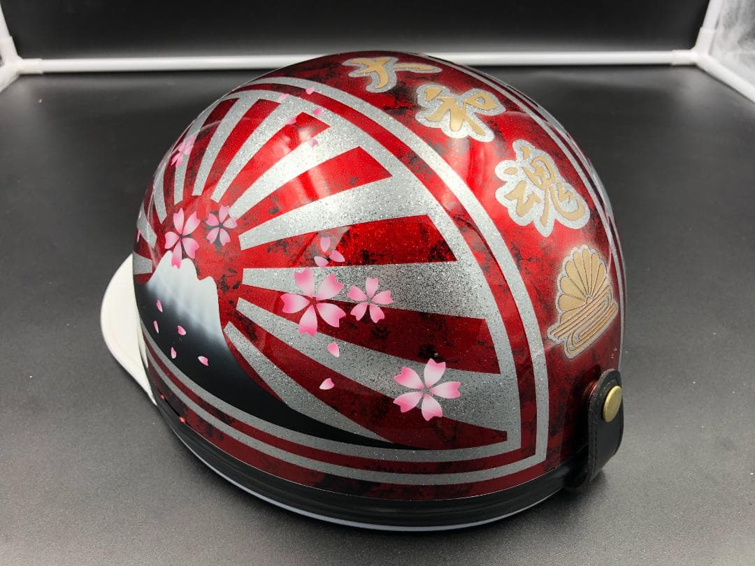 コルク半　カスタム　富士日章　三つボタン　レッドラップ　ラメ　桜　高級クリヤ