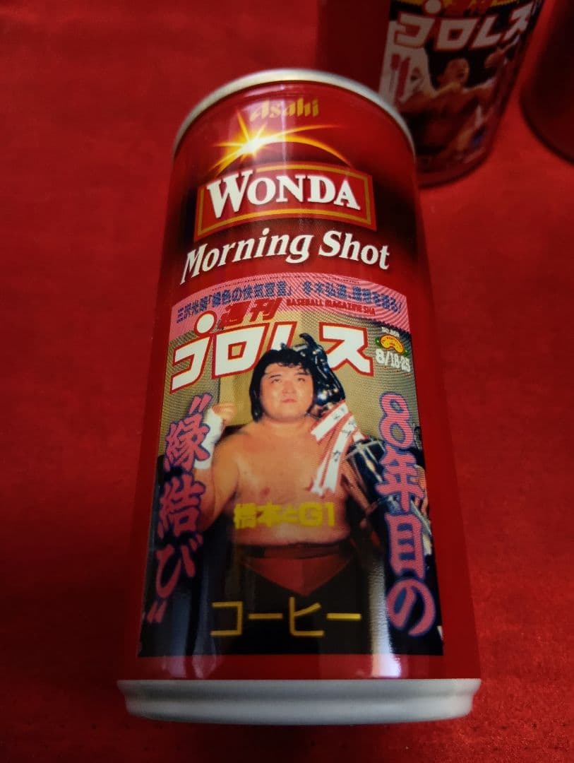 非売品POP付 Wonda 週間プロレスデザイン缶　　未開封　全12種類コンプ