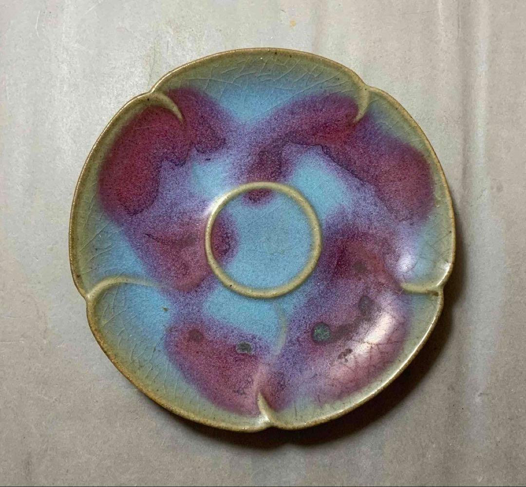 中国 花形托付　龍手付碗　f2220302