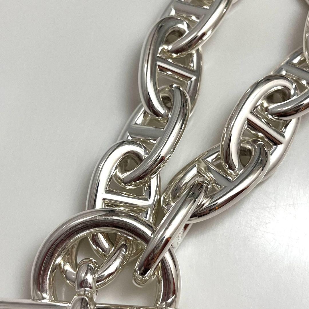 エルメス シェーヌダンクルTGM 12コマ シルバー925 ブレスレット