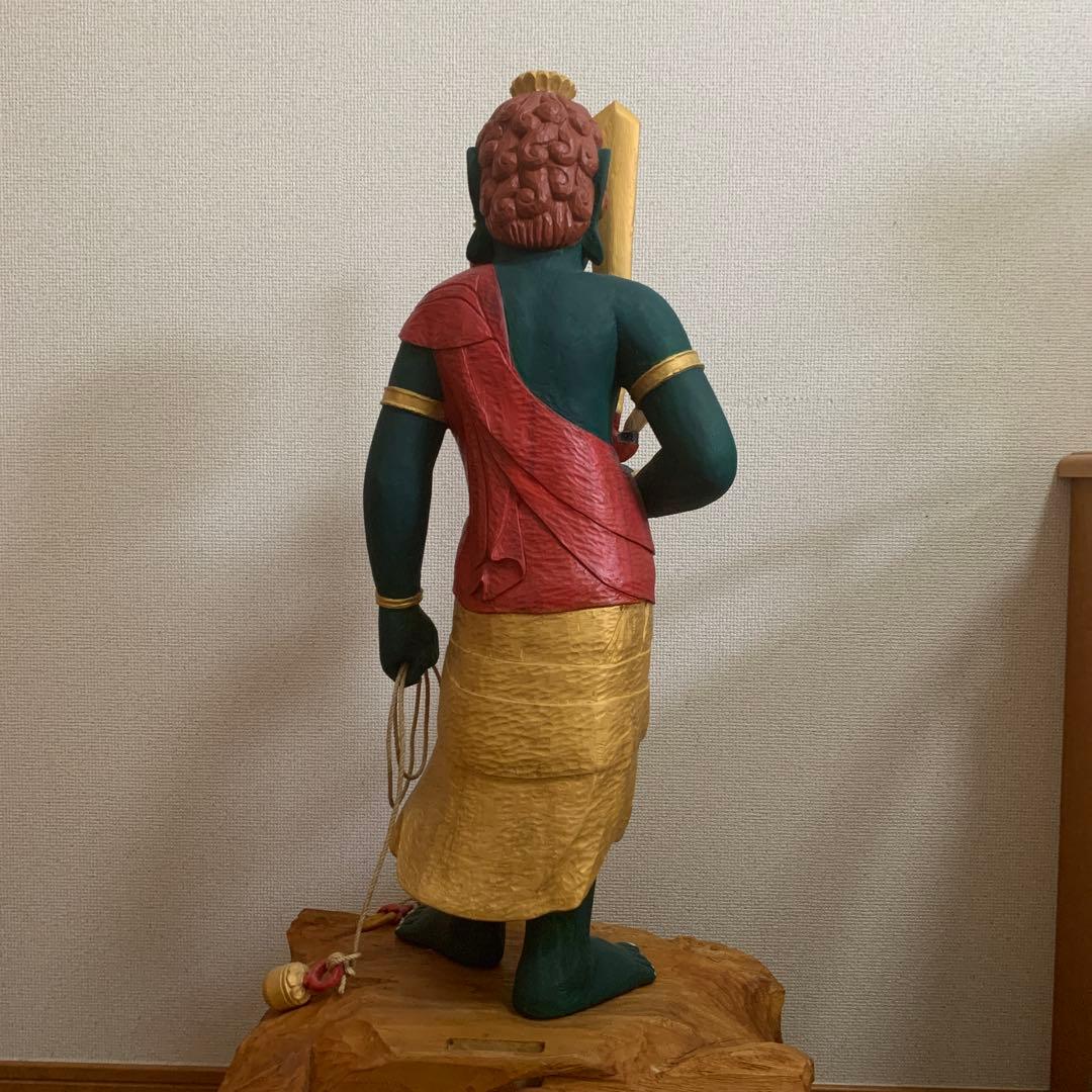 不動明王　仏像　特大　彫刻