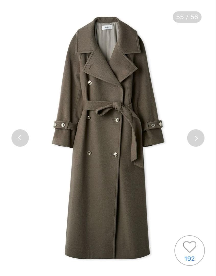 SNIDELウールカシミヤスタンドカラーコート　0サイズ 完売品