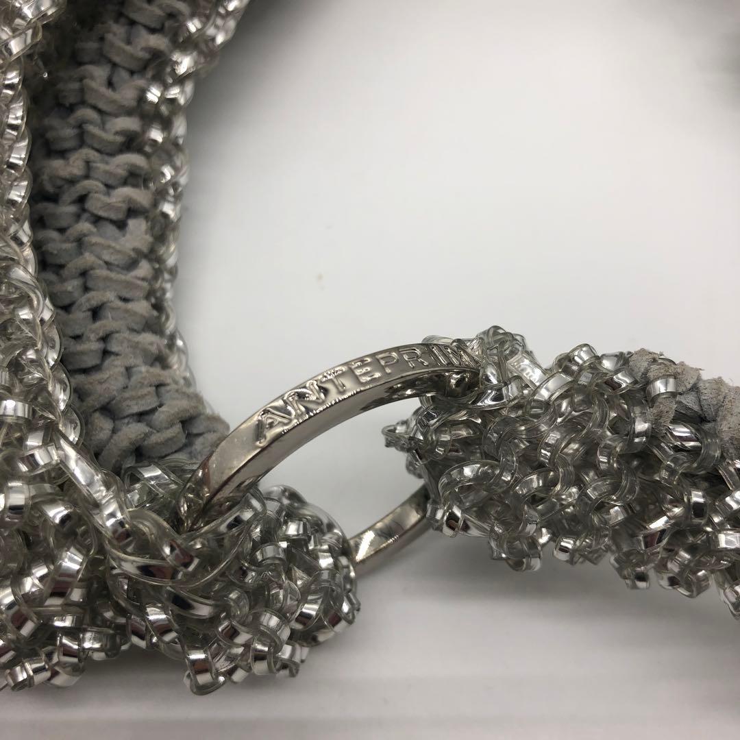美品✨アンテプリマ ワンショルダーバッグ シルバー系 ワイヤーバッグ