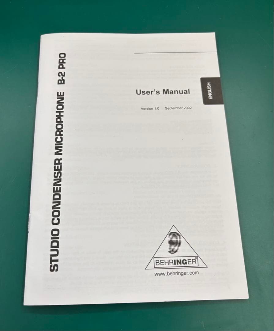 BEHRINGER(ベリンガー)B-2 PRO コンデンサーマイク