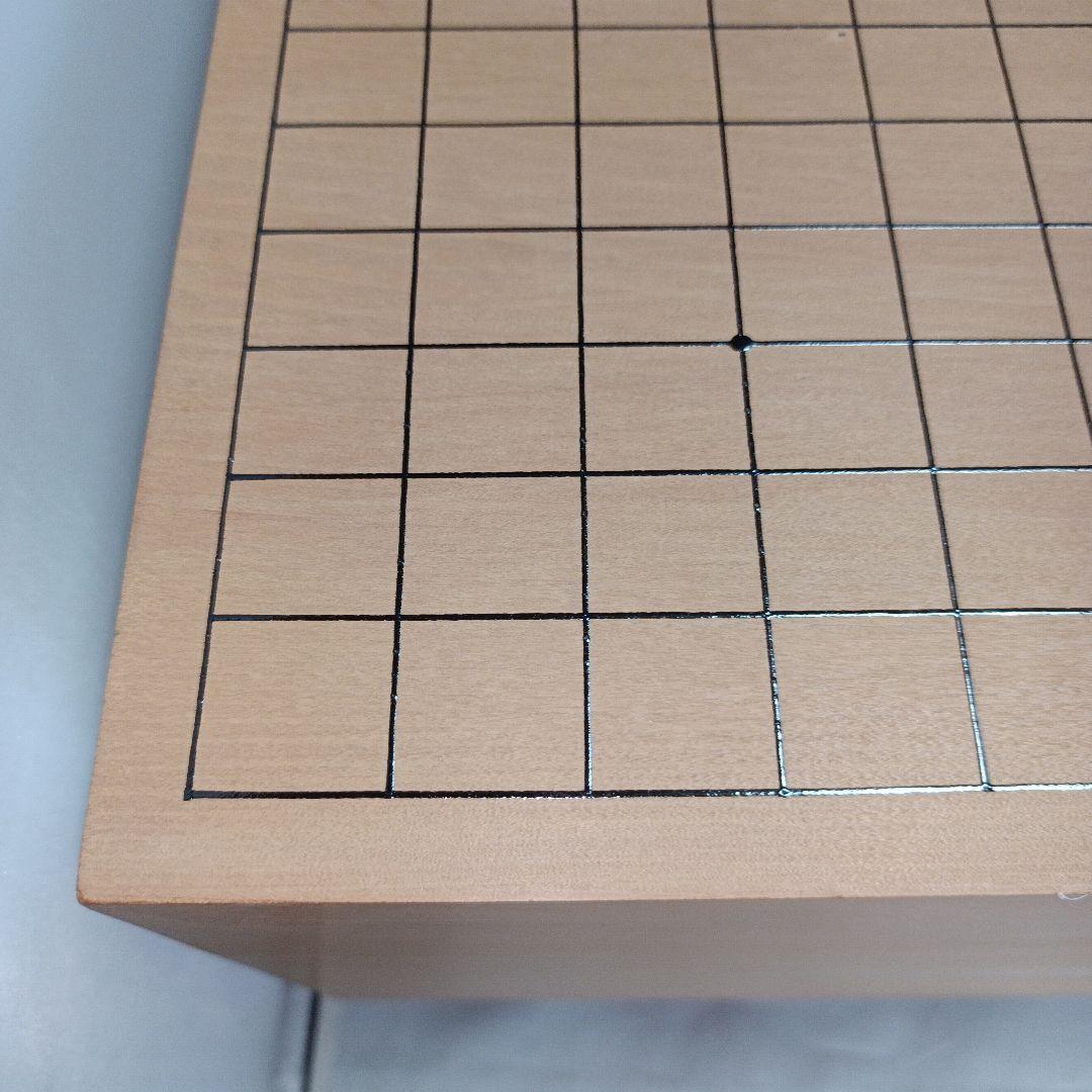 【美品】本格で重厚！碁盤（桂木材、へそあり）＆碁笥（けやき木材）＆碁石ハマグリ