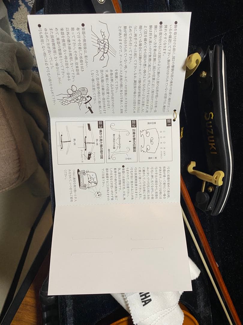 SUZUKI バイオリン 木製 ブラウン