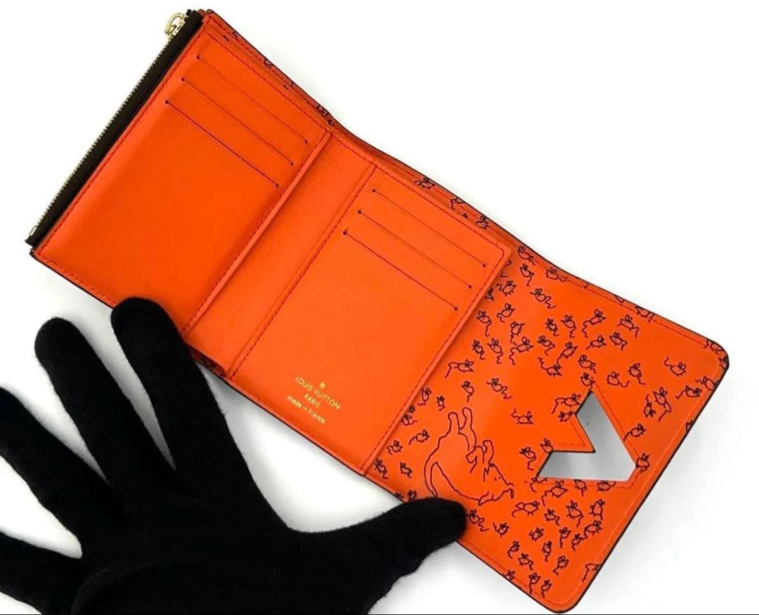 【希少！】 キャットグラム ポルトフォイユ ツイスト コンパクト 三つ折財布