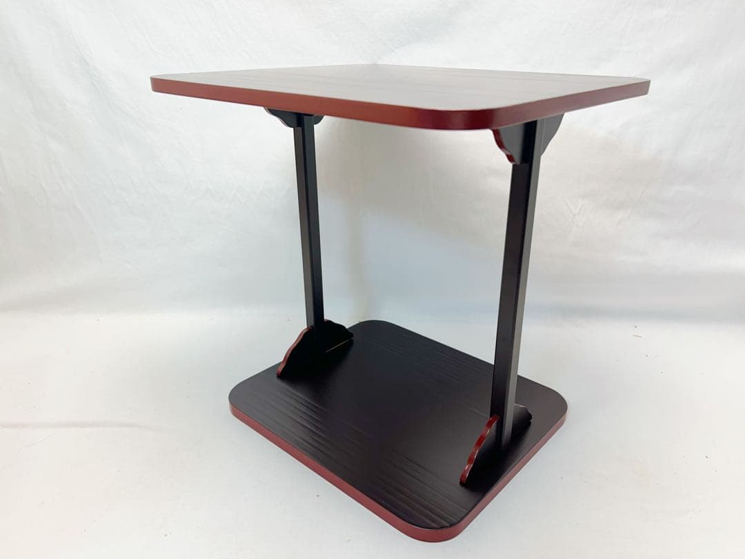 ほぼ未使用 茶道具 伊藤表正作 即中斎好 溜塗 小四方棚 組み立式 共箱