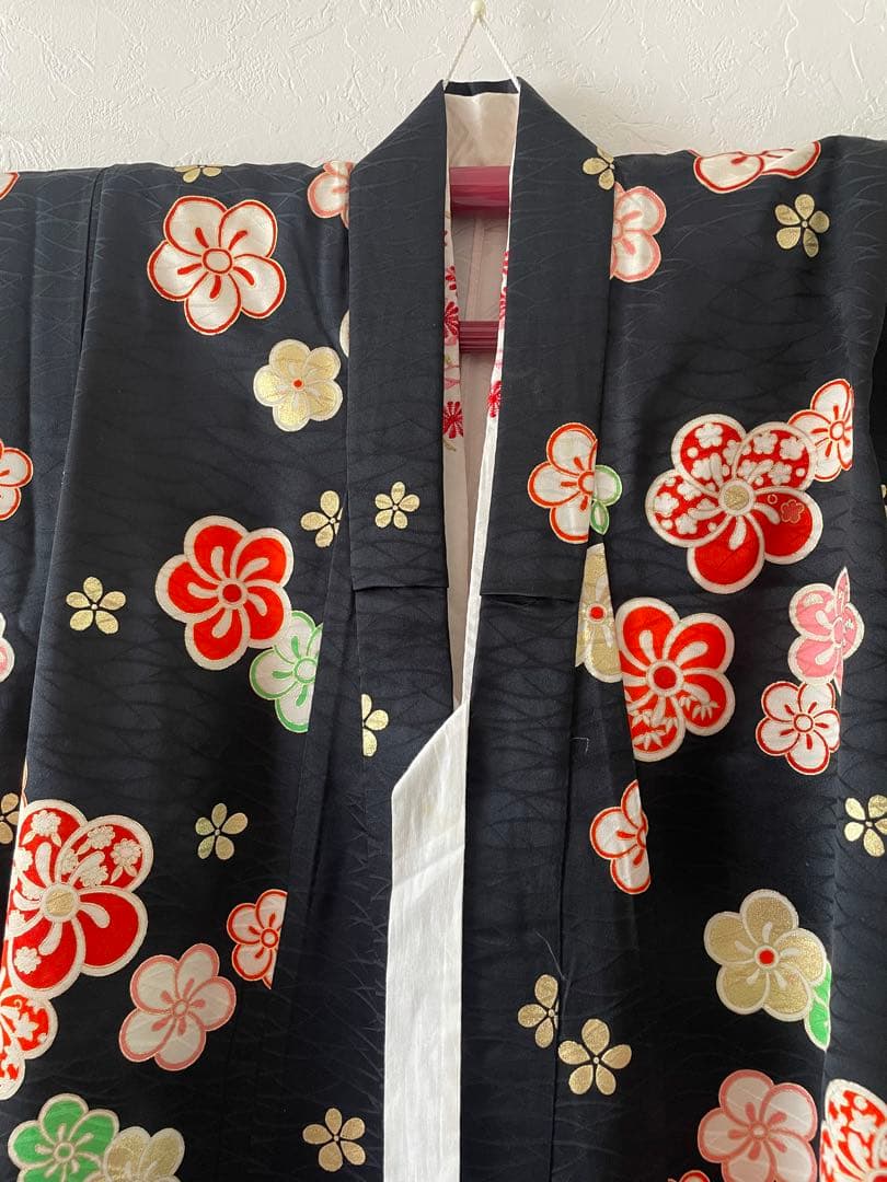 七五三　小さめ7歳さん　6歳さん　お着物セット　大寸作り帯