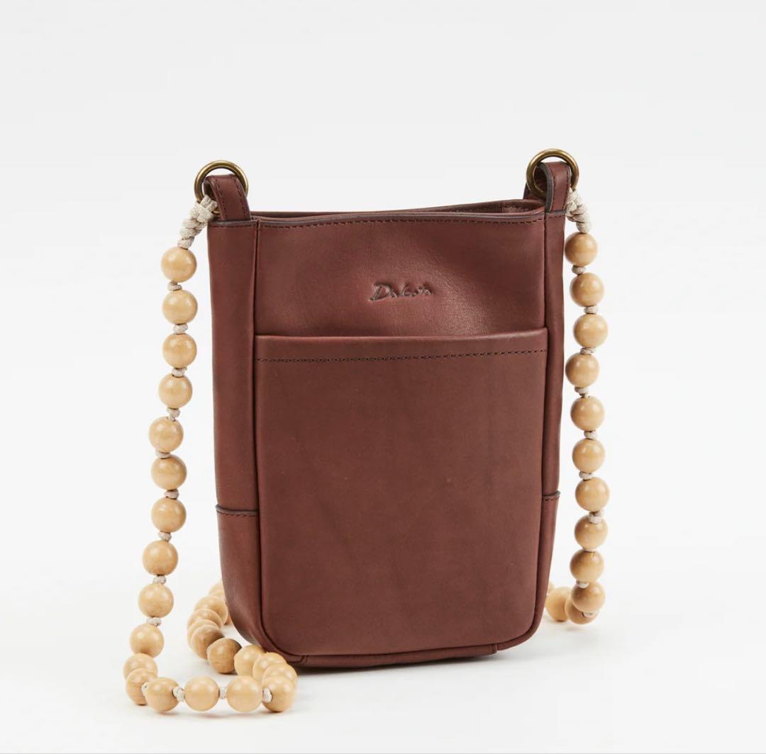 yubeshi×dakotaコラボ　ガトー ミニショルダーバッグ チョコ