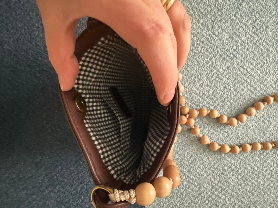 yubeshi×dakotaコラボ　ガトー ミニショルダーバッグ チョコ