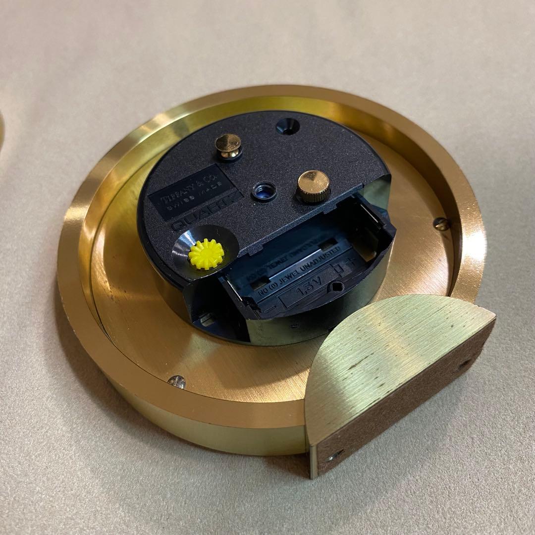 ティファニー テーブルクロックTiffany & Co. ゴールド 置時計 QZ