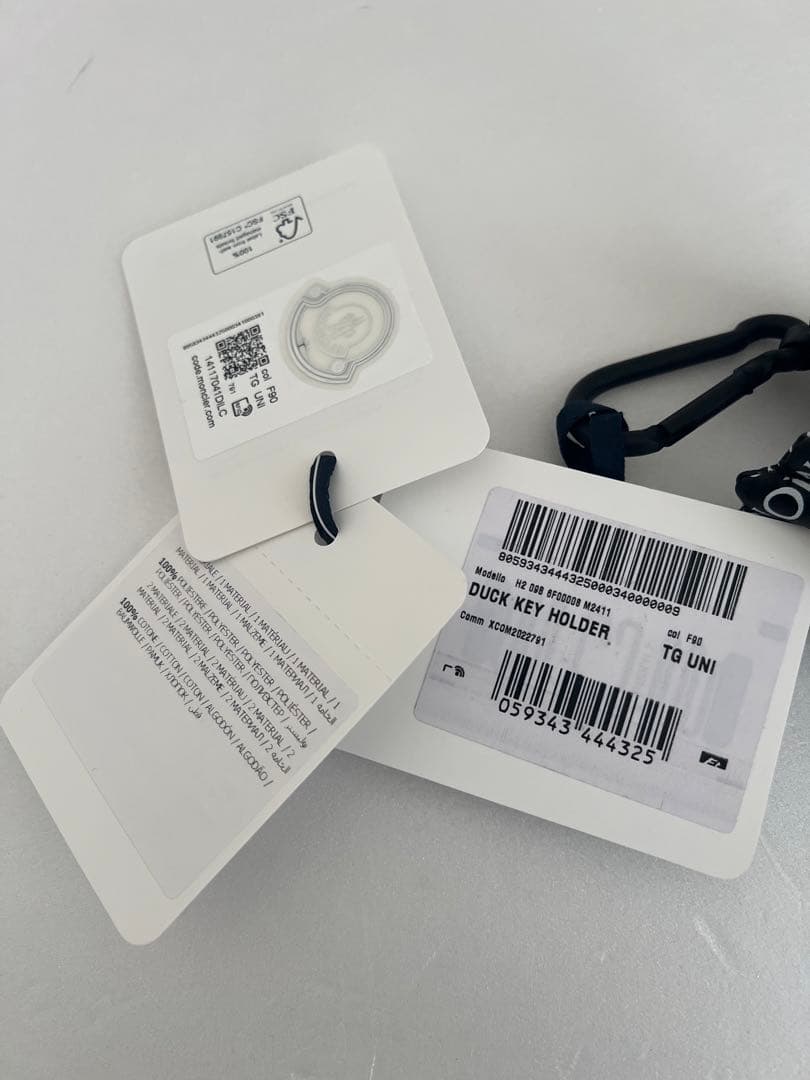 MONCLER アヒル型キーホルダー バッグチャーム ダック ブラック