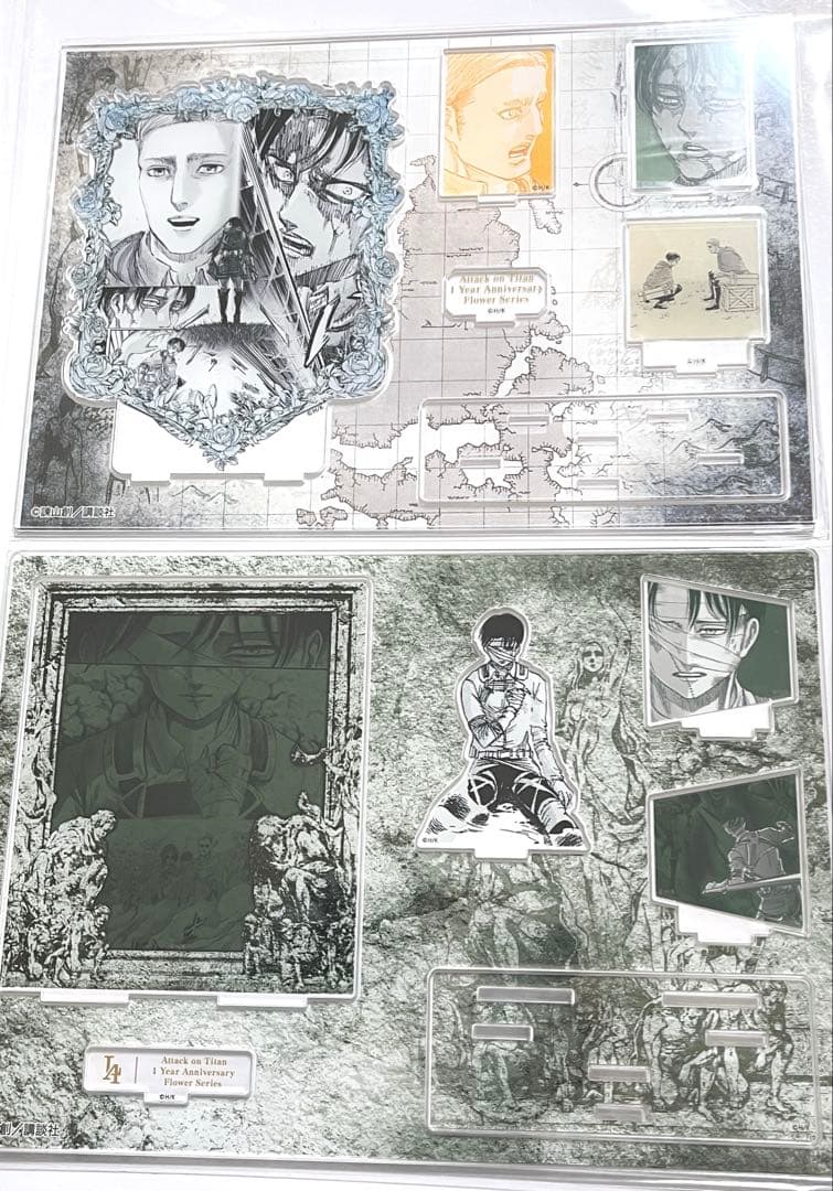 進撃の巨人 ANIQUE 誓いと約束　天と地の戦い　ジオラマ　エルヴィンリヴァイ