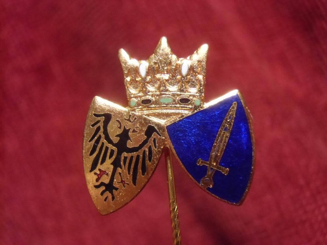 ドイツ軍＊海軍＊Ｕ-２０３艦帽章/襟部隊ピン（実物）