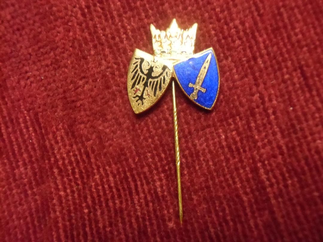 ドイツ軍＊海軍＊Ｕ-２０３艦帽章/襟部隊ピン（実物）
