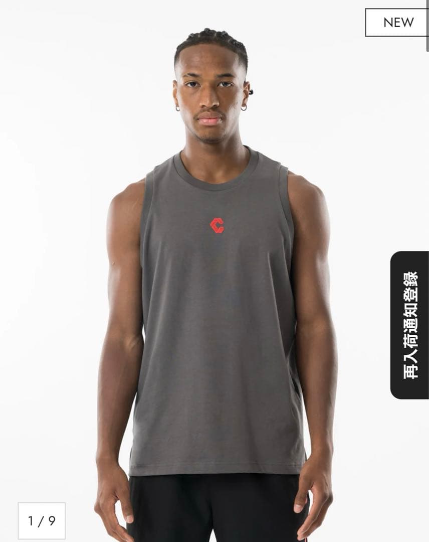 【新品即完】CRONOS REFLECT LINE SLEEVELESS M 赤