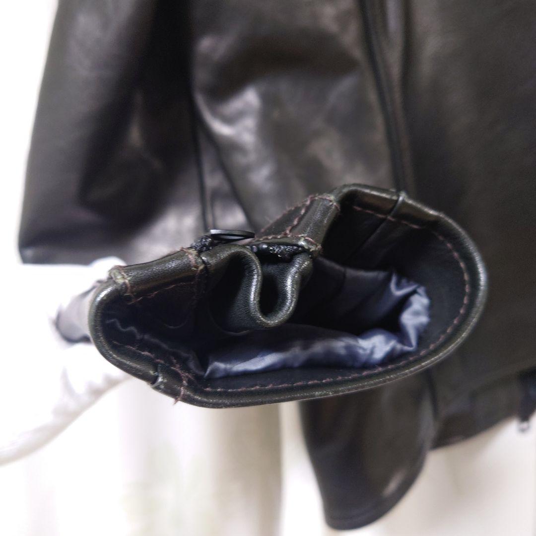 値下げ　AVIREX　アヴィレックス　ライダース　レザー　牛革　日本製　ブラック