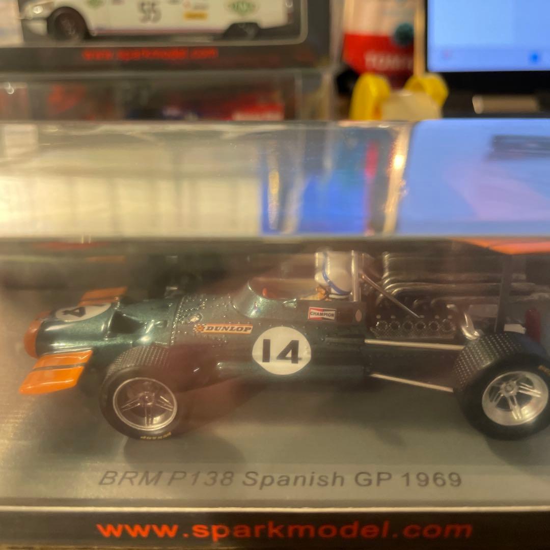 絶版　1/43 BRM P138 1969 スペインGP5位 J.サーティース